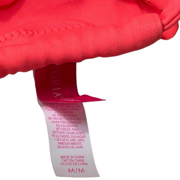 Victorias Secret String Bikini Size M Medium Triangle Ruffle Beaded Beach Sexy - Picture 15 of 16